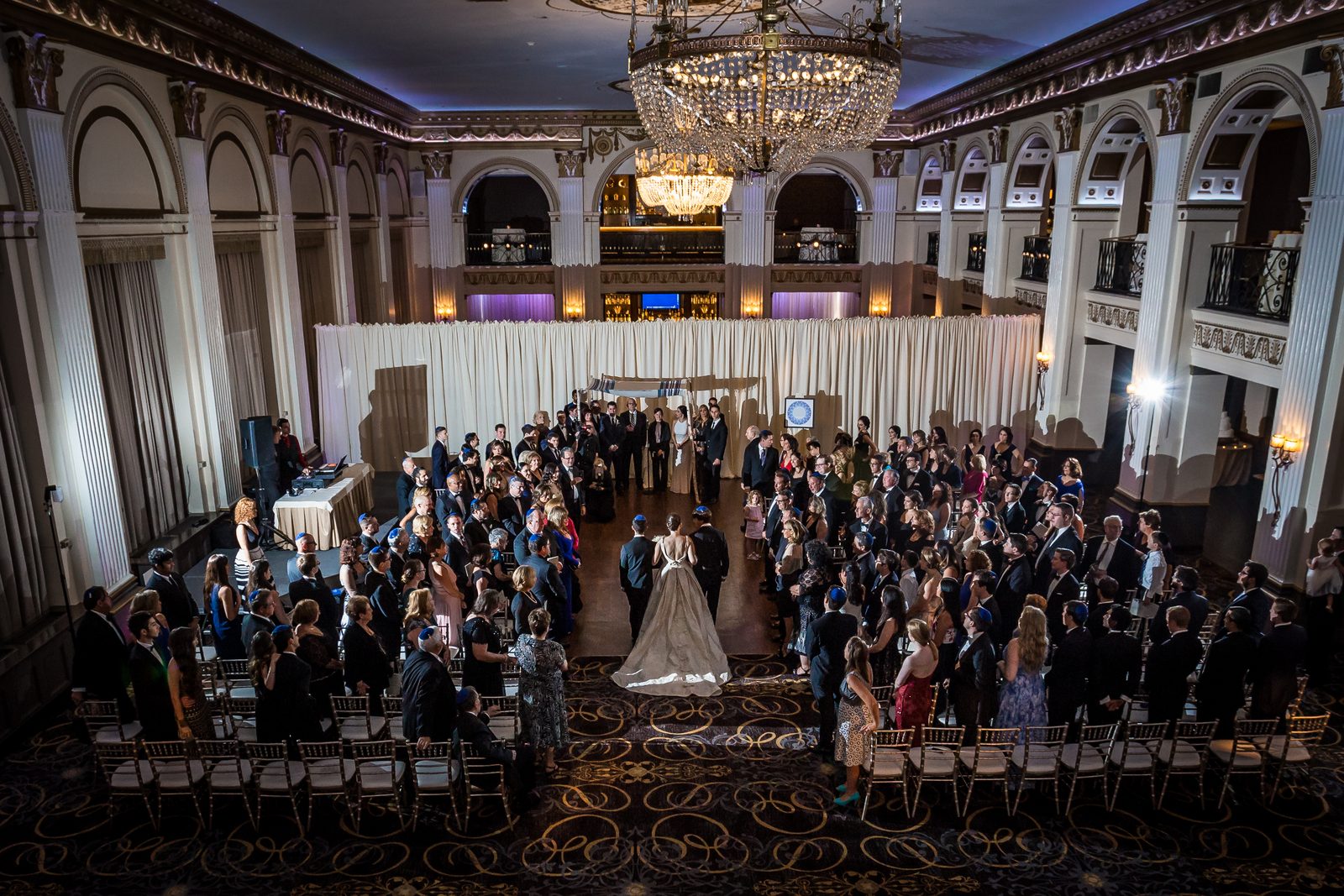 Wedding ceremony in the Ballroom at the Ben, Philadelphia